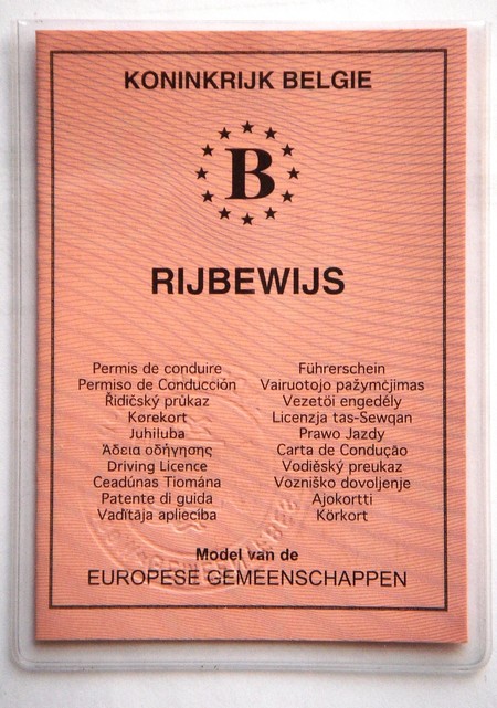 Permiso Conducir Belgica