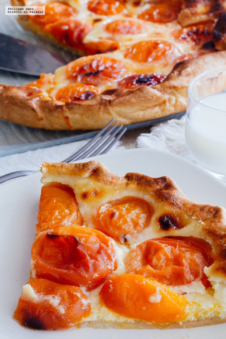 Tarta de chabacano. Receta rápida de postre de verano
