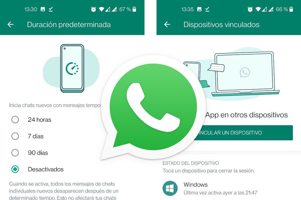 WhatsApp beta para Android renueva los contactos, mejora los mensajes temporales y otros cambios