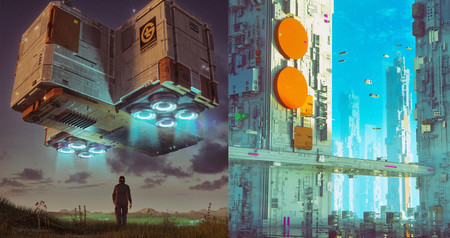 Un tipo se ha pasado diez años dibujando universos de ciencia ficción sin fallar ni un solo día