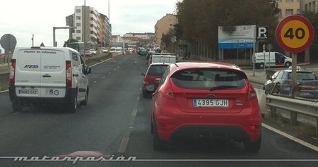 Atasco tres carriles