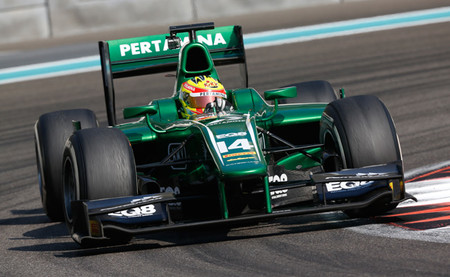 Rio Haryanto sorprende con el mejor registro del segundo día de la GP2 en Abu Dabi