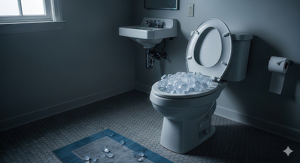 Llenar el inodoro de hielo: la extraña práctica de limpieza que circula por Internet ¿Realmente sirve?