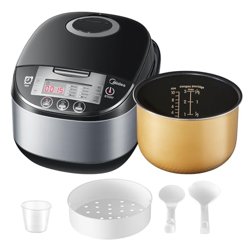 Midea Olla Arrocera Multifuncional con Vaporera (10 Tazas, 1,8 Litros) 