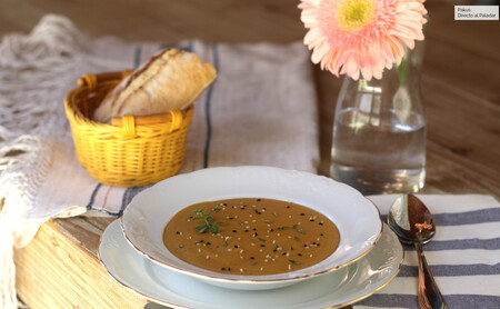 Crema castellana de garbanzos