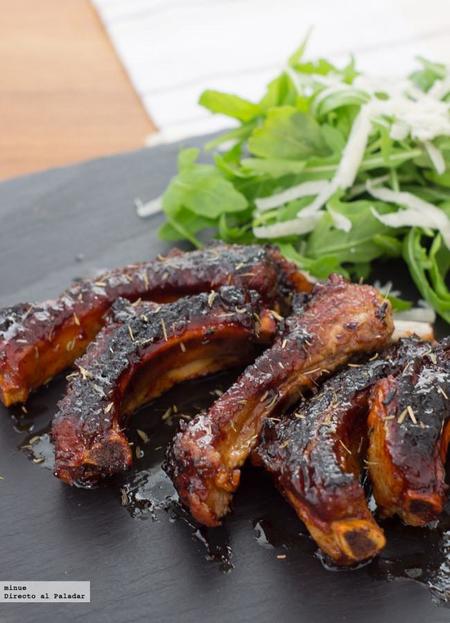 Receta rápida de costillas a la miel sin horno