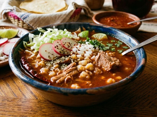 Cómo hacer pozole rojo de puerco con maíz precocido en 1 hora: la receta exprés por si andas con prisa