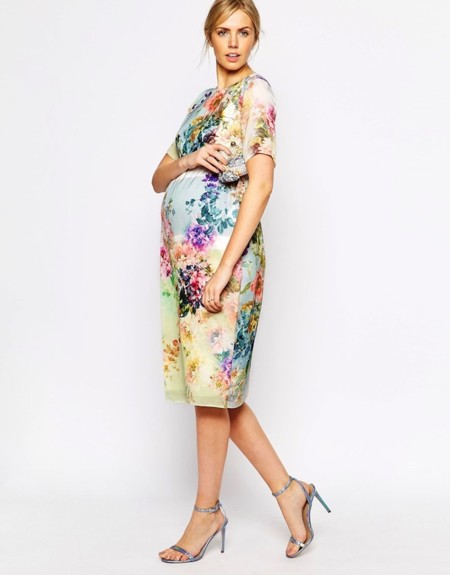 Ropa premamá llena de estampados florales para la primavera 2015
