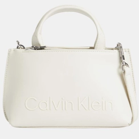 Calvin Klein Tote mini en crudo con bandolera extraíble y cremallera