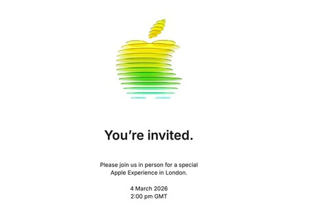 Invitación de Apple a Applesfera para asistir en persona al evento en Londres