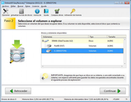 EasyRecovery Enterprise paso 2