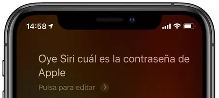 Siri Contraseña