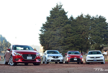 Comparativa: Mazda3 vs. Nissan Sentra vs. Toyota Corolla vs. Volkswagen Jetta (II)