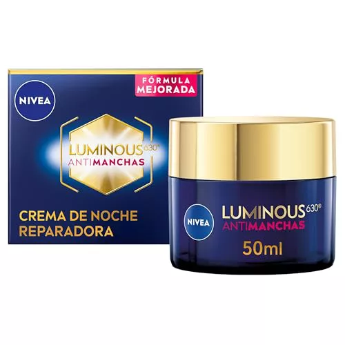 NIVEA Cellular Luminous630 - Crema de Noche - Crema Reparadora - Con Ácido Hialurónico y Thiamidol