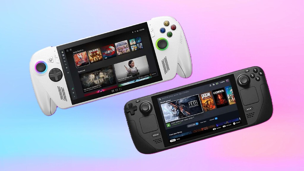 ROG Xbox Ally vs Steam Deck: comparación de las especificaciones técnicas de las PC portátiles de Microsoft y Valve 