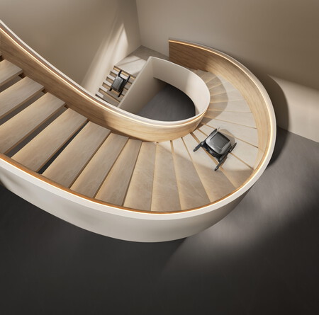 En teoría, el robot puede superar todo tipo de escaleras | Imagen: Dreame
