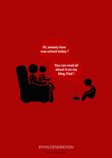 ¿Cómo nos relacionamos con la tecnología? Ajit Johnson lo explica en sus ilustraciones 