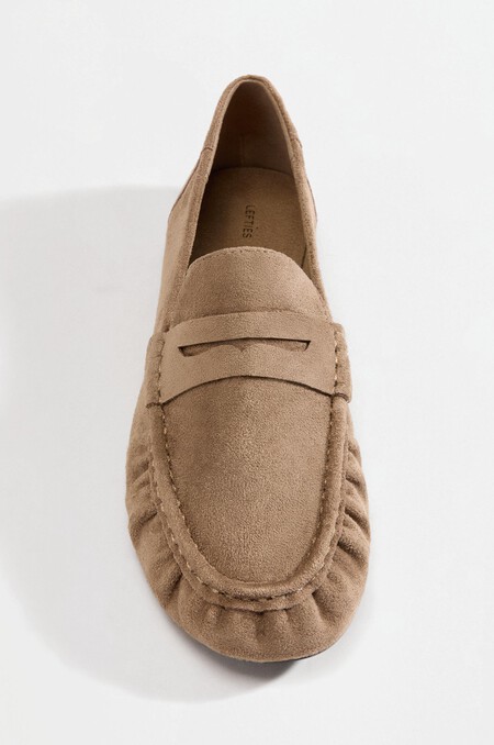 mocasines fruncidos