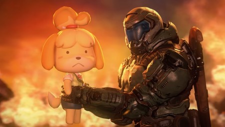 Esto es lo que sucede si juntas a Canela y al Doomguy en este brutal vídeo animado en el que no dejan títere con cabeza