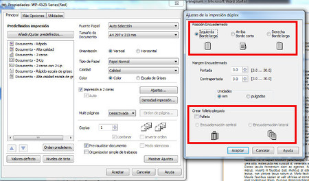Impresión de folletos a dos caras