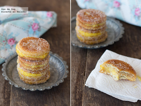 Receta de galletas fritas con crema