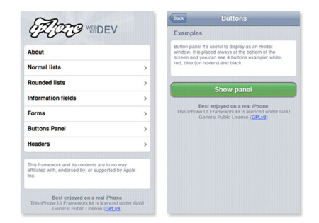 Nuevo Framework para crear aplicaciones web para el iPhone/iPod Touch
