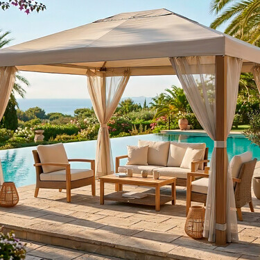 Convierte la terraza o el jardin en un cenador de lujo con esta oferta de Carrefour