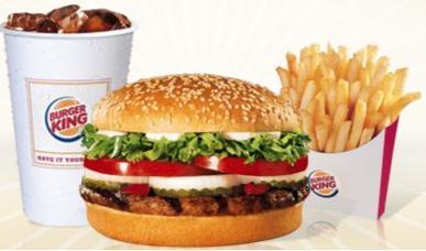 Análisis nutricional de un menú Big King