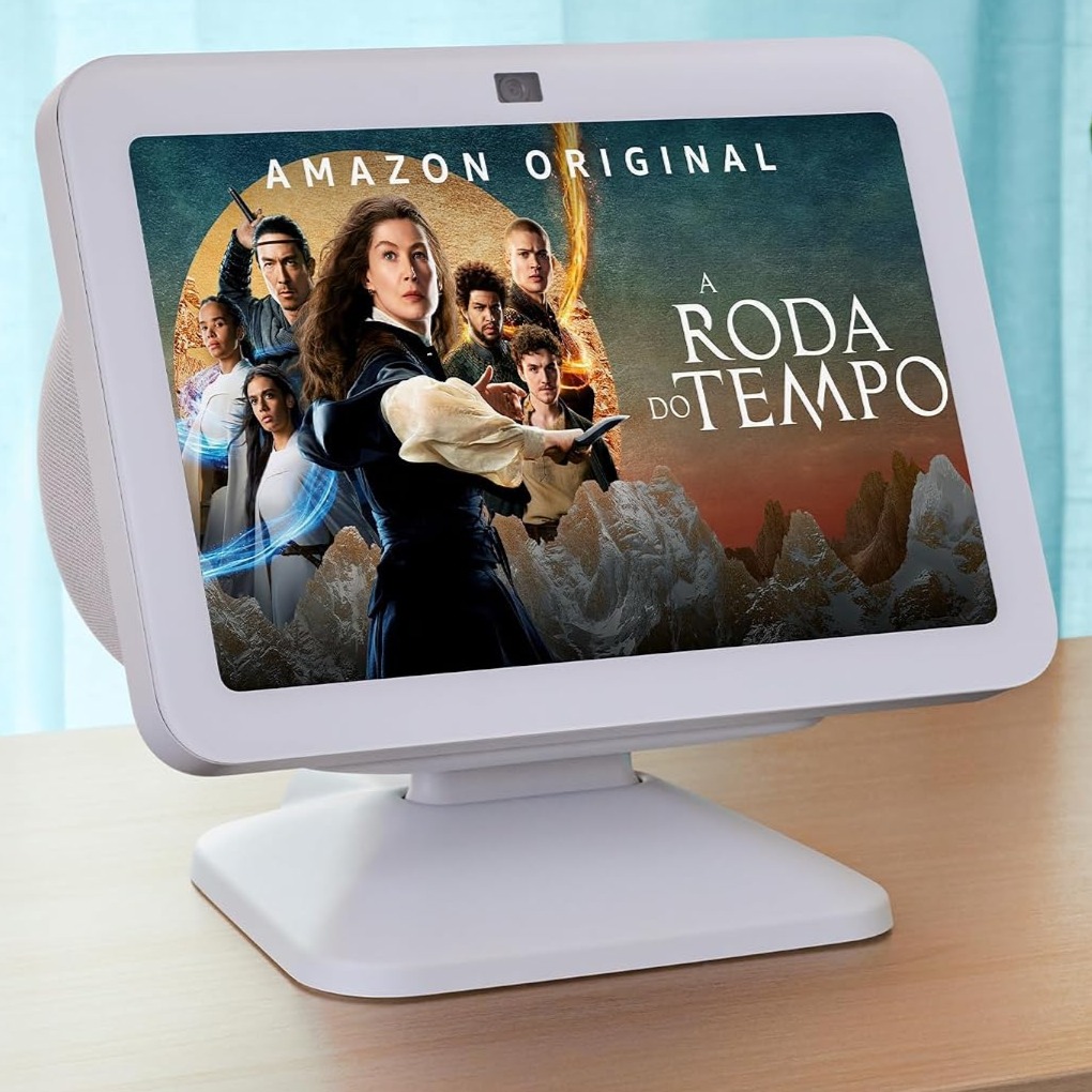 Echo Show 8 (3ª geração) | Smart display com áudio espacial, hub de casa inteligente e Alexa | Cor Branca, com Acesso Antecipado à Alexa+