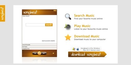 Songbeat, busca, escucha y descarga temas musicales de libre acceso