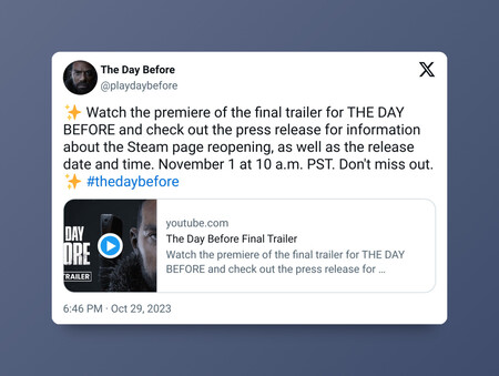 The Day Before Tuit Regreso