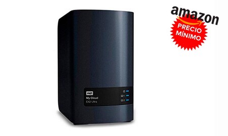 Si buscas un NAS con mucho espacio y al mejor precio, en Amazon, el Western Digital My Cloud EX2 Ultra de 16 TB está a precio mínimo, por 525 euros