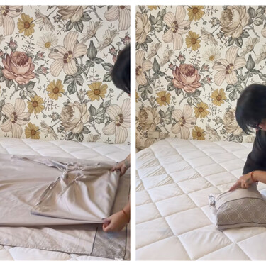 El truco para doblar las sábanas de tu casa como una profesional de la limpieza