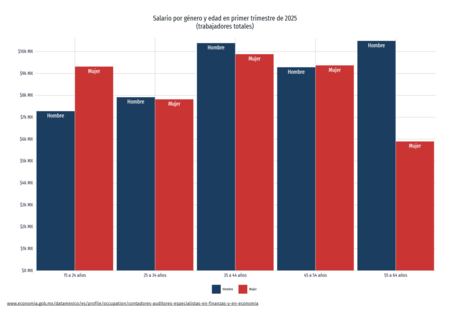 Salario Por Genero Y Edad En Primer Trimestre De 2025trabajadores Totales