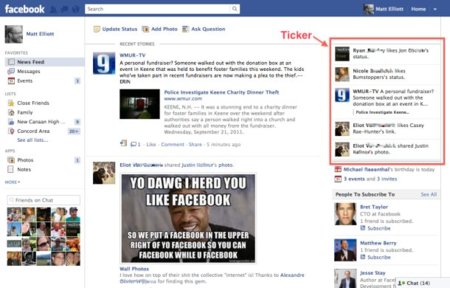 Facebook comenzará a incluir publicidad en su ticker a partir de este lunes