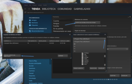 Anadir Carpeta De Biblioteca De Steam