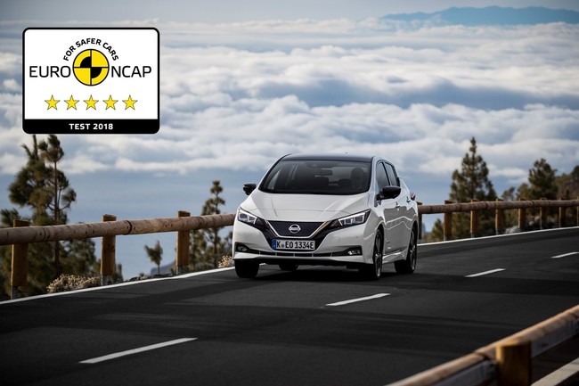 Nissan LEAF obtiene la máxima puntuación en las pruebas de Euro NCAP 