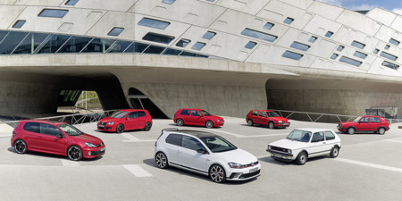 Volkswagen armó la fiesta en Goodwood con los 40 años del Golf GTI