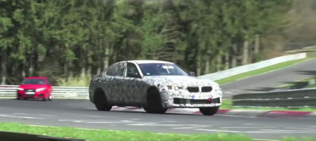 El futuro BMW M5 pasea su V8 y su tracción integral por el Nürburgring en este vídeo
