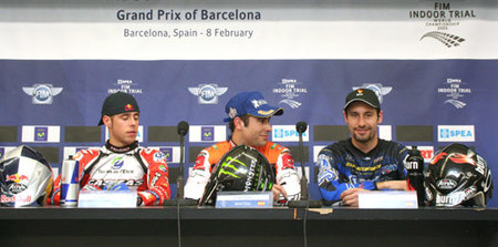 Rueda de prensa del Trial Indoor Barcelona 2009