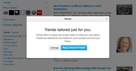 Obsesión por la personalización: Twitter también personalizará los Trending Topics para cada usuario
