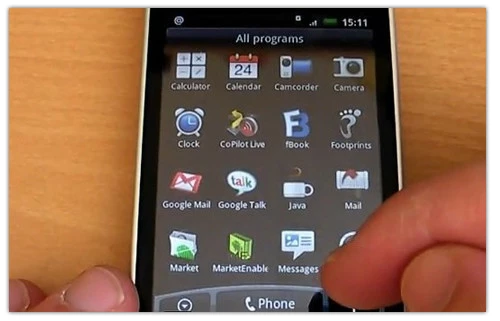 HTC Hero rosa y vídeo de la nueva actualización en funcionamiento