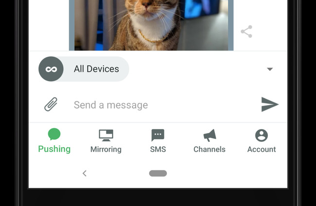 Pushbullet Interfaz