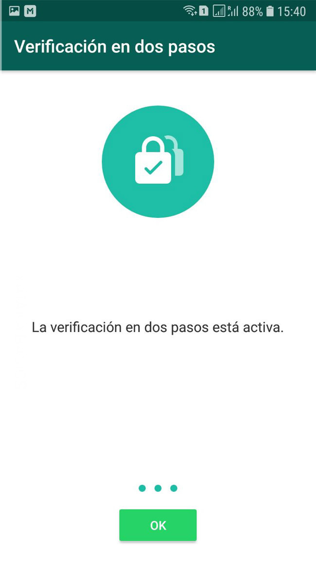 Cómo activar la verificación en dos pasos de WhatsApp