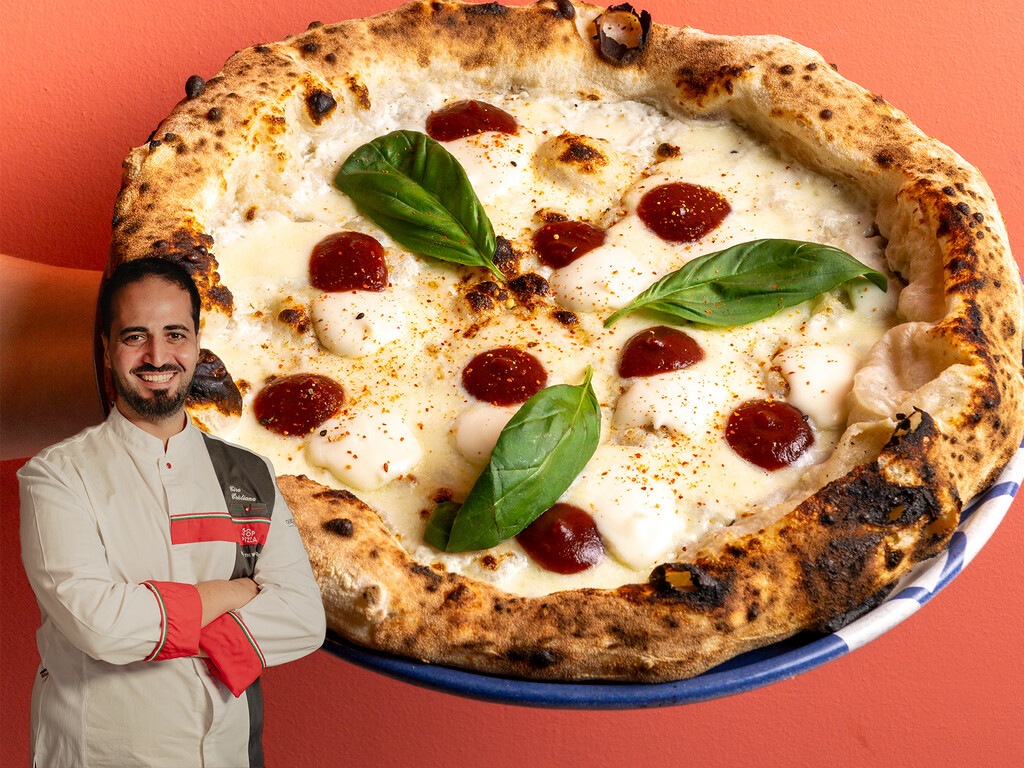 Ciro Cristiano, chef italiano, sobre su pizza cuatro quesos para todo el año: “Rehicimos la mezcla de queso y añadimos mermelada que refresca y rebaja la intensidad”