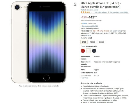 Iphone Se 2022 Oferta