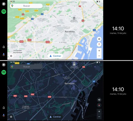 Android Auto Modo Oscuro 