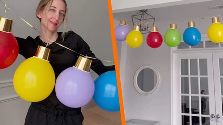 Globos en forma de esfera gigantes: la tendencia para decorar en Navidad que puedes hacer tú misma