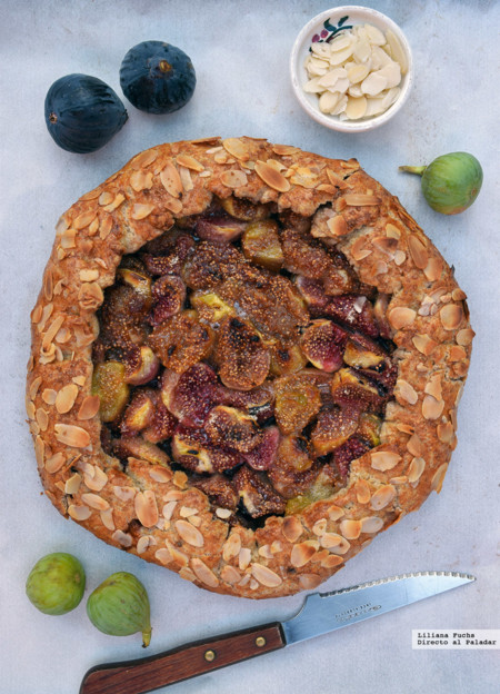 Galette de higos y almendra. Receta para un postre de verano sin complicarse