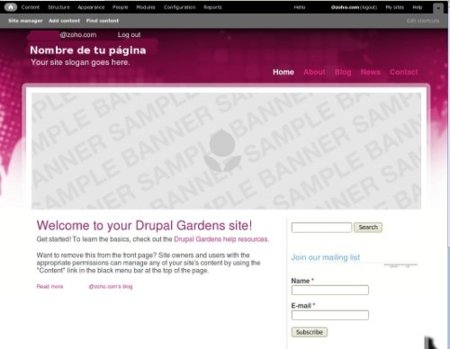 Probamos cómo funciona Drupal Gardens